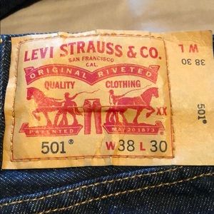 501 Levi Denim Blue Jean’s